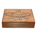 Cutie din lemn cu 20 de trabucuri mexicane de calitate Casa Turrent 1901 Gran Robusto Maduro Round