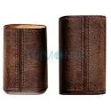 Etui confectionat din piele naturala pentru depozitare trabucuri marca Angelo 813008
