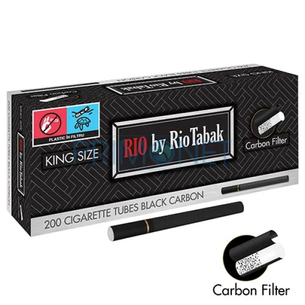 Tuburi Tigari RIO Black Carbon by RioTabak 200