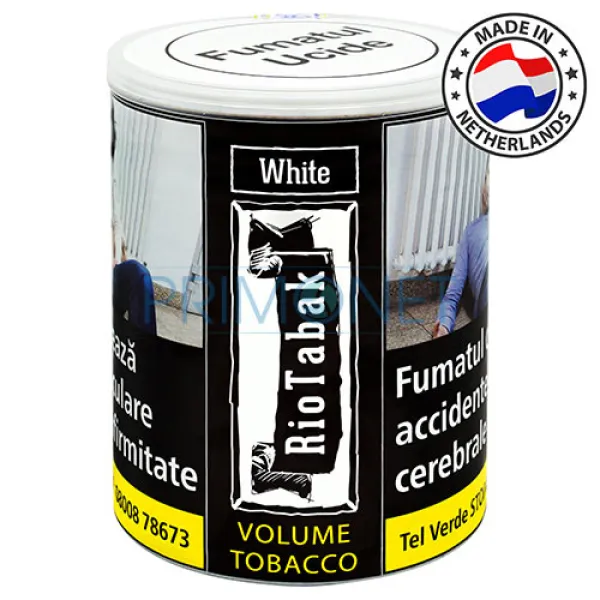 Cutie cu 100g tutun pentru injectat tigari RioTabak White Volume
