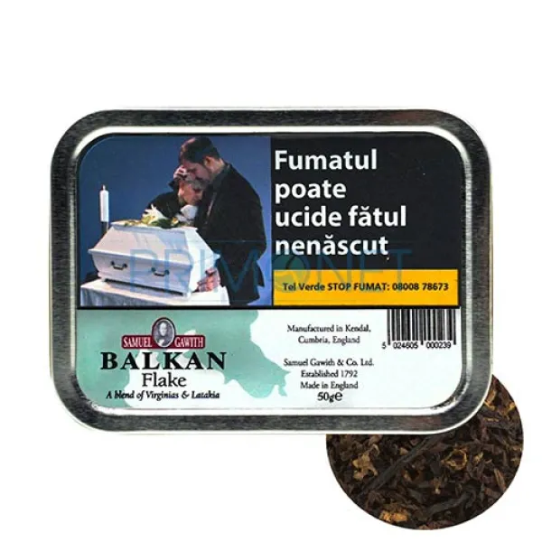 Tutun pentru Pipa Samuel Gawith Balkan Flake 50g
