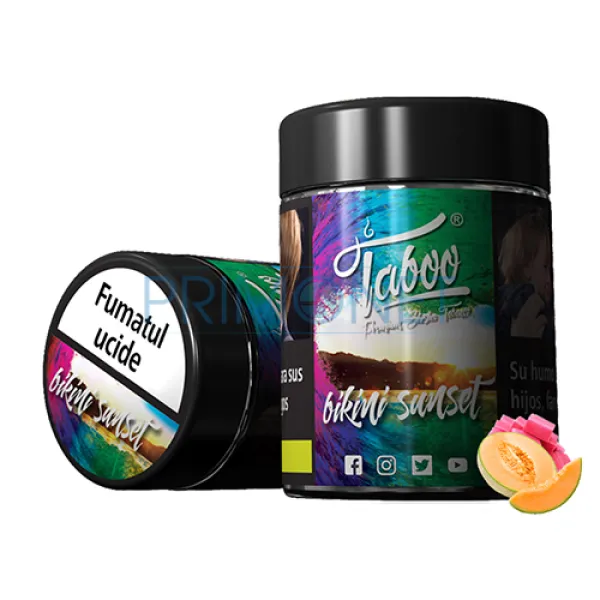 Tutun Narghilea Taboo Bikini Sunset (pepene galben, guma) 50g