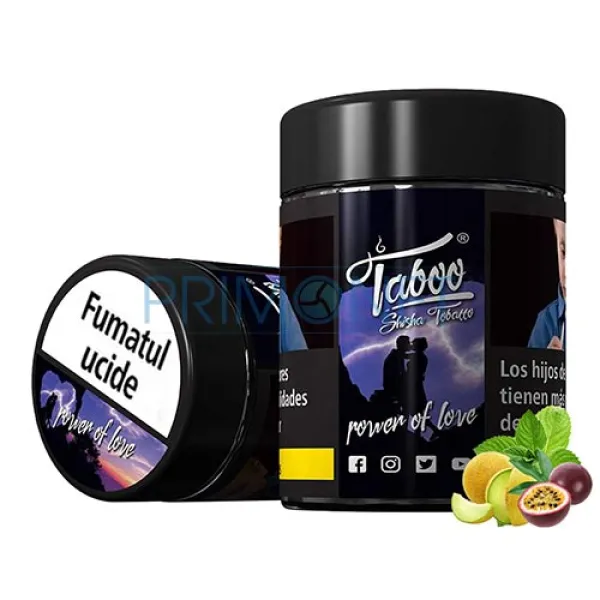 Tutun Narghilea Taboo Power Of Love (Pepene galben, Fructul pasiunii, Menta)