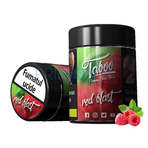 Tutun Narghilea Taboo Red Blast (menta, zmeura)
