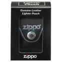 Port bricheta din piele de culoare neagra Zippo Black