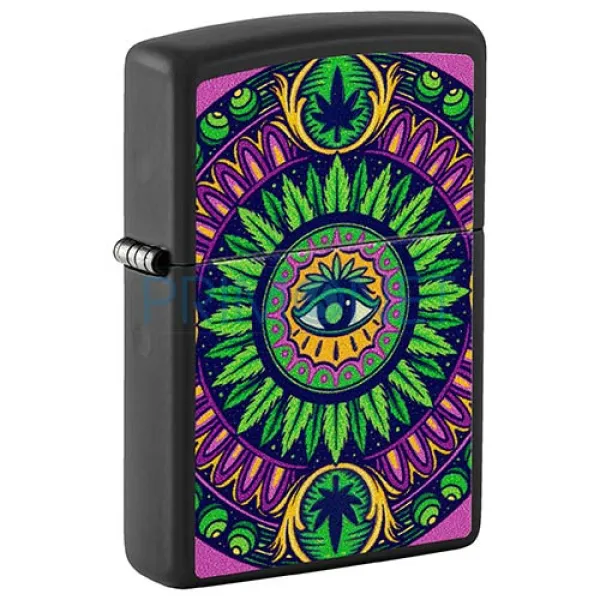 152240 Bricheta Zippo Cannabis Pattern