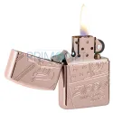 Bricheta Zippo editie limitata de colectie Script Collectible Rose Gold