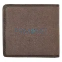 Portofel Zippo confectionat din material textil de culoare maro