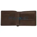 Portofel pentru barbati Zippo cu piele si material textil