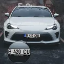 Set cu 2x suport numere auto si 2x stickere Smokers On Board plus produse altora