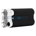 Bricheta cu flacara antivant pentru trabuc Caseti Black Matt cu punch