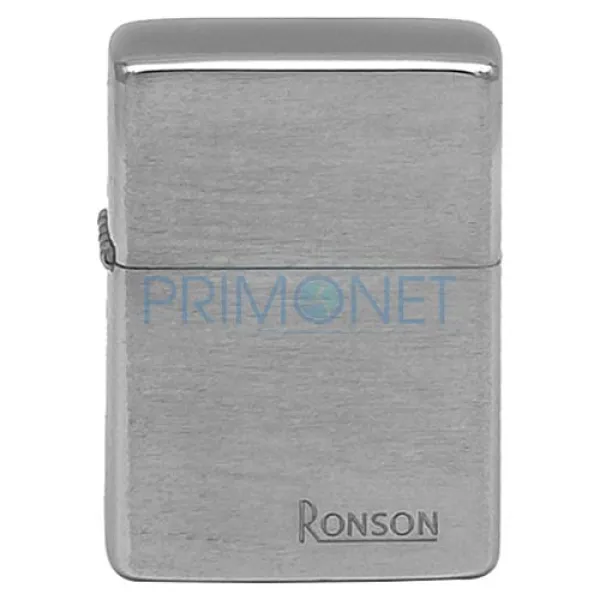Bricheta Ronson cu benzina Chrome Brushed