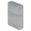Bricheta Ronson Chrome Vertical Brushed functionala cu benzina confectionata din otel inoxidabil de calitate