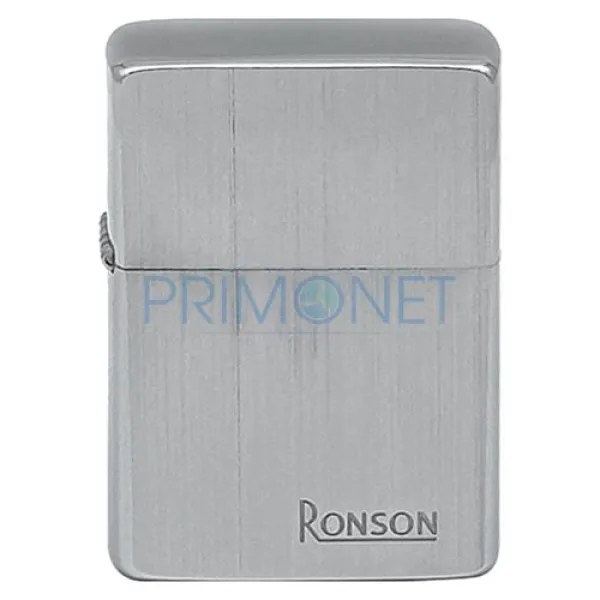 Bricheta Ronson cu benzina Chrome Vertical Brushed