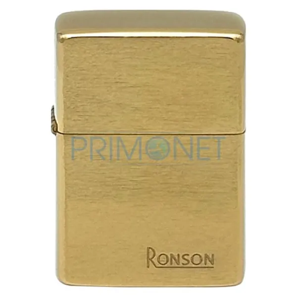Bricheta Ronson cu benzina Gold Brushed