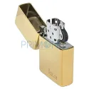Bricheta metalica cu benzina Ronson Gold Polished cu flacara normala