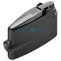Bricheta metalica Ronson Mini Varaflame Gun Metal reincarcabila cu gaz