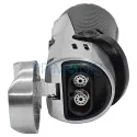 Bricheta metalica pentru trabuc Ronson Bora Chrome cu 2 arzatoare