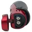Bricheta din otel inoxidabil pentru trabuc Ronson Bora Red cu punch inclus