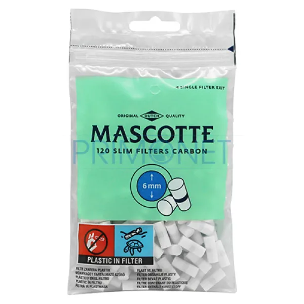 Filtre Tigari Mascotte Slim Carbon 6/15 (120)