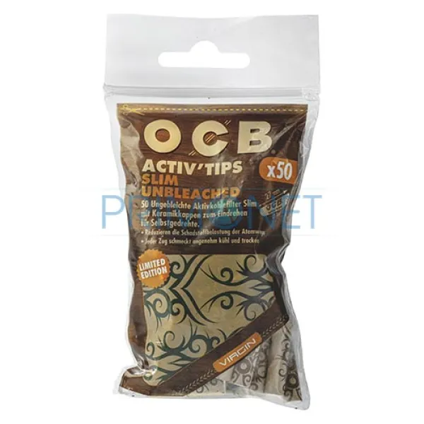 Filtre Tigari OCB Virgin Activ Tips Limited Edition 7/27 mm (50)