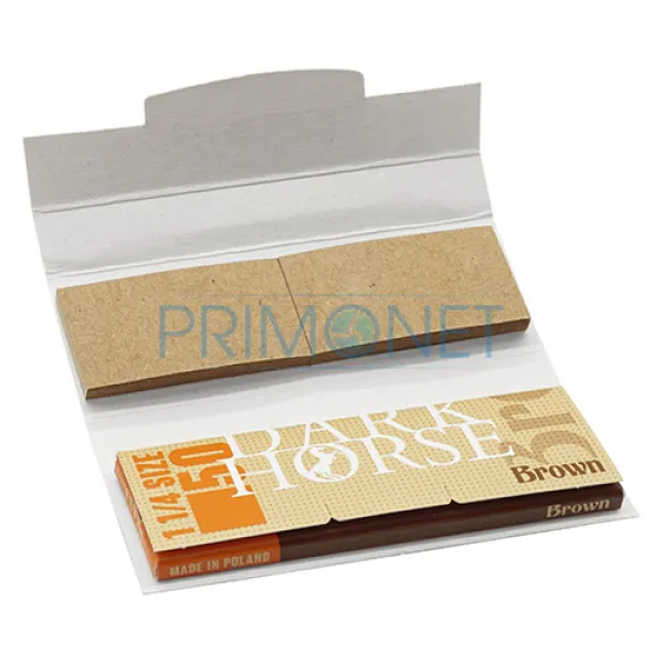Foite Rulat Tutun Dark Horse Brown 1 1/4 + Filter Tips