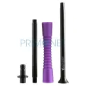 Set furtun pentru narghilea Kaya Purple din silicon cu mustiuc din aluminiu cu lungime totala de 185 cm