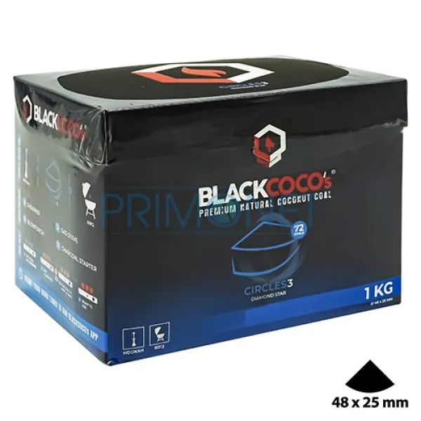 Carbuni Narghilea Black Coco Circles 3 (1 KG)