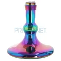 Narghilea Kaya Inox Carbonia Rainbow cu inaltime de 68 cm cu un furtun din silicon