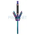 Narghilea Kaya Inox Carbonia Rainbow cu inaltime de 68 cm cu un furtun din silicon
