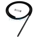 Narghilea Kaya Inox Carbonia Rainbow cu inaltime de 68 cm cu un furtun din silicon
