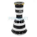 Narghilea confectionata manual in Egipt ieftina pentru fumat T74 Black 82 CM