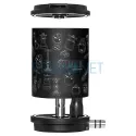Narghilea portabila Oduman Atomic Black cu inaltimea de 15 CM