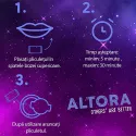Pouch cu nicotina cu gust de afine si gheata racoritoare Altora Blueberry Ice Galaxy Light 18 mg