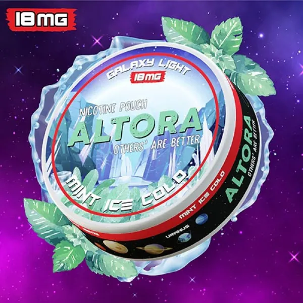 Pouch nicotina Altora Mint Ice Cold Galaxy Light 18 mg/g (9 mg/pouch)