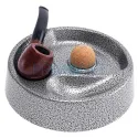 Scrumiera pentru pipa Crackle cu loc pentru 2 pipe