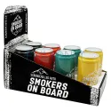 Scrumiera auto Smokers On Board Black cu led albastru pentru iluminare