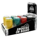 Scrumiera auto Smokers On Board Black cu led albastru pentru iluminare