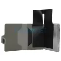Tabachera cu portofel Angel Grey 100 MM cu exterior din piele ecologica