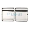 Tabachera metalica pentru tigari Caseti Light Brown King Size din piele naturala