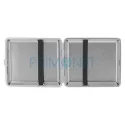 Tabachera metalica Caseti Light Brown King Size cu exterior din piele naturala