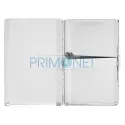 Tabachera metalica Caseti Chrome Brushed cu inaltimea de 9,5 cm