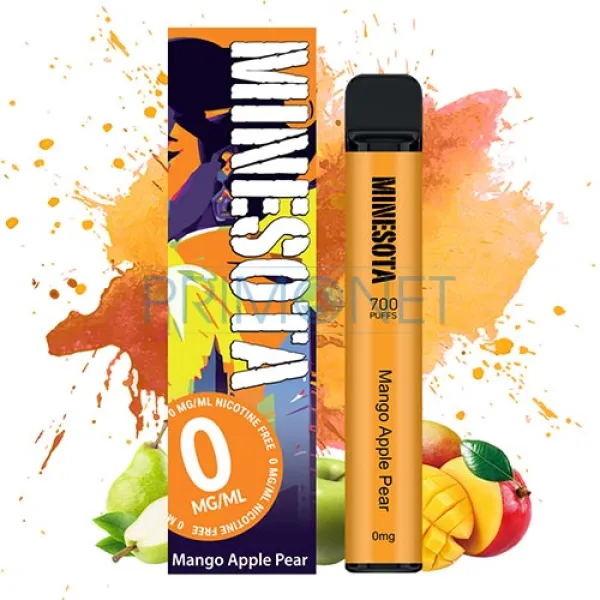 Mini narghilea Minesota Mango Apple (0 mg) 700 pufuri