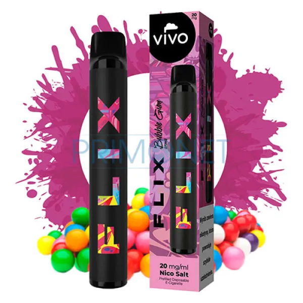 Mini narghilea VIVO FLIX Bubble Gum (20 mg) 700 pufuri