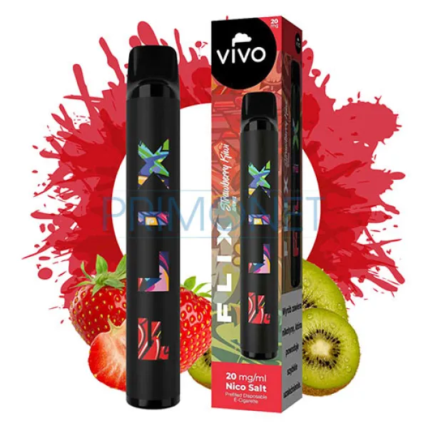Mini narghilea VIVO FLIX Strawberry Kiwi (20 mg) 700 pufuri