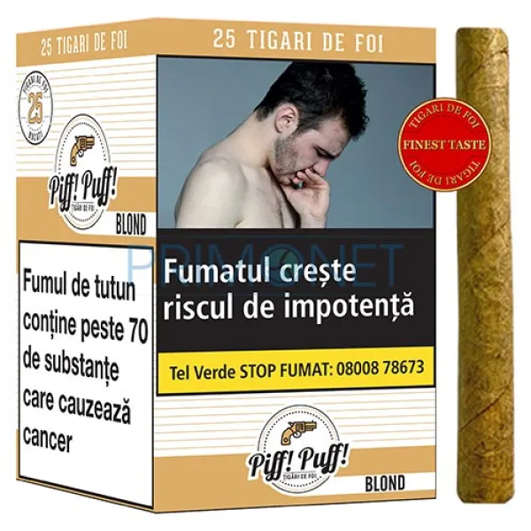 Tigari de foi Piff Puff Blond 240g (vanilie) 25
