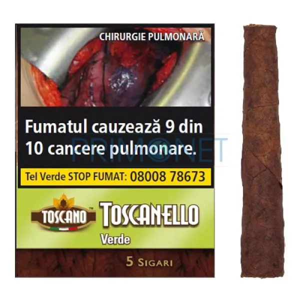 Tigari de foi Toscanello Verde Limoncello 28g (5) T&T