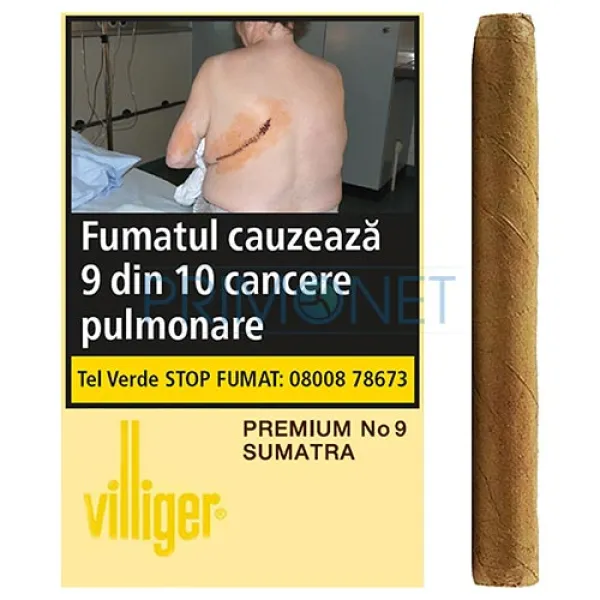 Tigari de foi Villiger Premium No 9 Sumatra 45g (10)