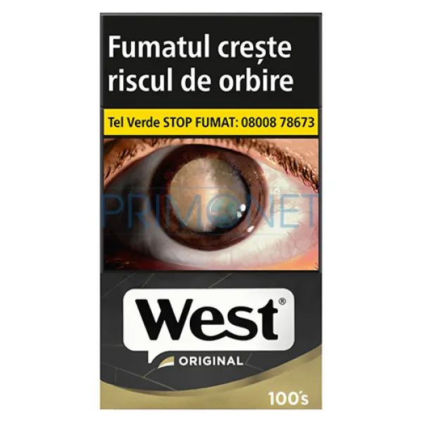 Tigarete West Original Black 100's