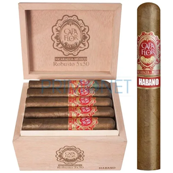 Trabucuri Capa Flor Robusto Habano (20)